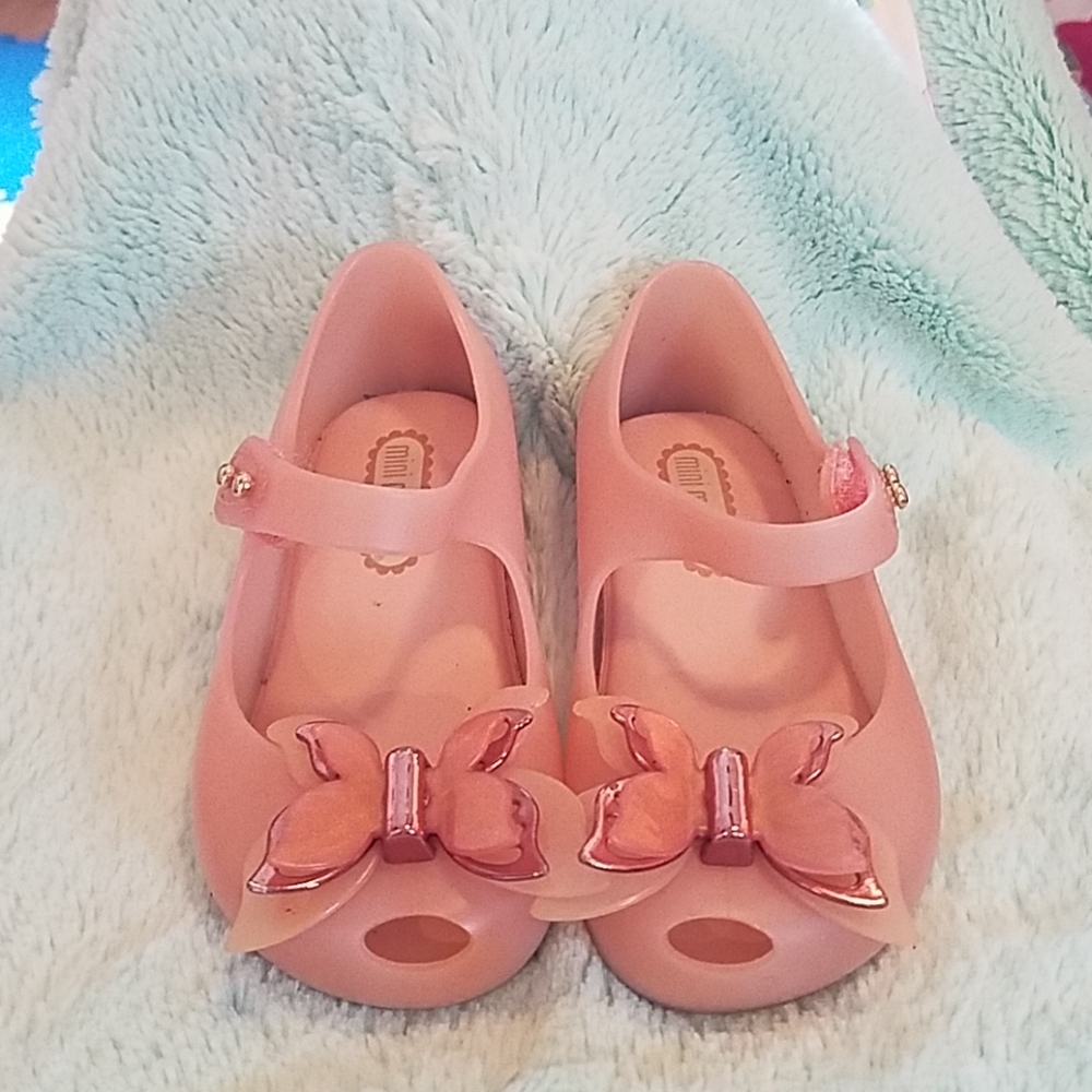 Mini Melissa Butterfly sandals sz 6 US